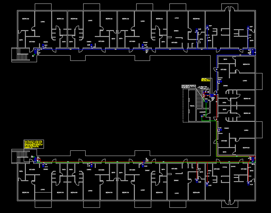 High-rise building fire alarm system overview