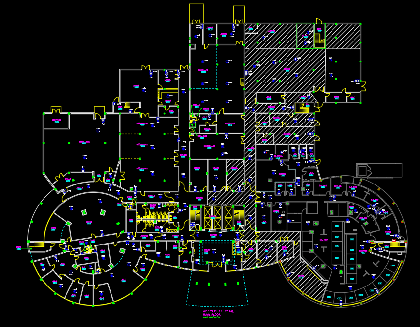 Contractor reviewing fire alarm design prints